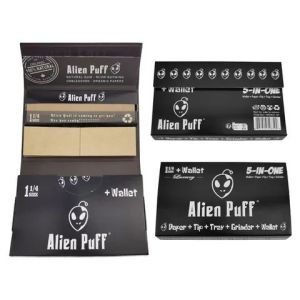 alien puff 5in1 (papers+tips+tray+grinder+wallet)***LEGIT & 100% AUTHENTIC***