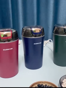 Portable Electric Grinder Powder Machine Stainless Steel Blender For Beans Nuts Seeds Grains Crushing Food Processing
