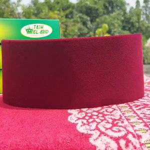 Songkok warna MerahPeci Merah AC Tinggi 6cm7cm8cm9cm Berkualitas bahan tebal dan halus
