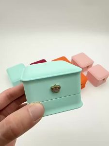 Luxury LED With Llight Jewelry Ring Box Crown Earrings Pendant Storage Box Jewelry Display Case Proposal Wedding Gift Box