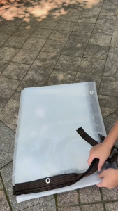 【 FREE 10M Rope】 Transparent Tarpaulin Waterproof Thickened Rain Cover Outdoor Canopy for Car Porch Garden Balcony  Patio Outdoor Local Stock Multiple Sizes