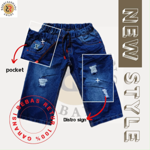 Celana Pendek Jeans Anak Usia 10-15 Tahun