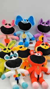 Poppy Playtime 3 Smiling Animal Plush Toy Horror Mutated Big Mouth Purple Cat Doll Doll Monster Hopscotch sleepy cat