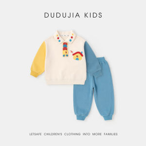 DUDUJIA | Kids Autumn Polo Shirt Long Pants Set New