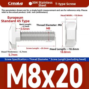 Creaby | Galvanized T Bolt Aluminum Profile Fittings