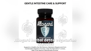 Allogard Natural Herbal Wellness Capsules Vegan Support Gut & Body Health 30 Count