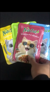 NutriTail Wet Cat Food 80g – Tuna / Whitebait / Chicken / Crabmeat | High Protein Jelly Pet Food CX