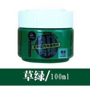 3D Acrylic Paint 100ml Outdoor Indoor Wall Painting Waterproof Sun-resistant DIY Stone Clothes Dye Qingzhu Bamboo Brand