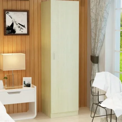 Modern Minimalist Single Door Wardrobe Childrens Closet Overall Bedroom Storage Cabinet Combination Home Furniture