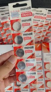 [Vỉ 5 viên] Pin cúc áo CR2025 Maxell chính hãng made in Japan Lithium 3V cho điều khiển