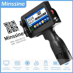 Ready stockMesin Tinta Printer Inkjet Genggam Portabel Printer Inkjet Tanggal Otomatis Printer Digital Label Printer