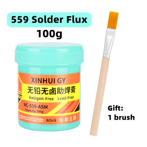 NC-559 lead-free and halogen-free bottle with brush solder paste no cleaning flux  rosin mobile phone repair BGA soldering o
