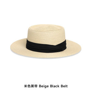 Elegant French Lace Butterfly Knot Wide Brim Woven Straw Hat Beach Vacation Sun Protection Womens Summer New Style Hat