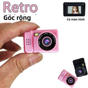 JOZUZE Retro Máy Ảnh Mini 1080P Full-HD Máy Quay Video Di Động Có Màn Hình Trong Nhà & Thể Thao Ngoài Trời Vintage Máy Quay Nhỏ