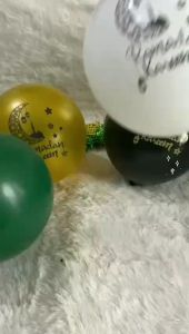 Per Pack Balon Latex Karet Motif Ramadhan Kareem Idul Fitri Lebaran