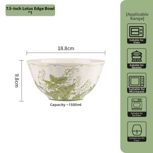 Underglaze Colored Soup Bowl