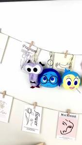 kids Plush toys baby stuffed children toy Produk Baru insideout Brain Attrain Team Pendant Kancing Kunci Boneka Mewah Mainan Boneka Spot