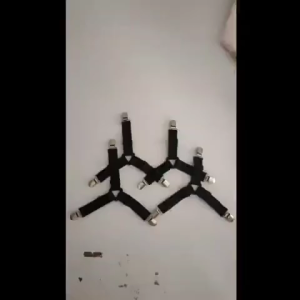 คลิปผ้าปูที่นอน สายรัดขอบผ้าปูที่นอน สายรัดผ้าปูที่นอน Bed Sheet Straps กันลื่น 3 ทาง 6 ด้าน สายรัดมุมผ้าปูที่นอน