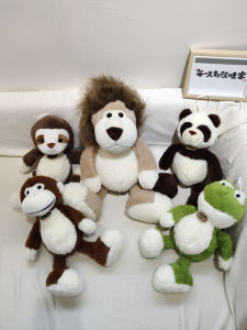 Cute Lion Plush Toy Sleeping Elephant Panda Monkey Dolls Soothing Ugly Adorable Hanging Decorations Kids Playtime Accessories