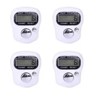 4PCS Mini Electronic Finger Counter Hand Tally Clicker Counter Ring Digital Counters Knitting Row Counter Stroke Contador