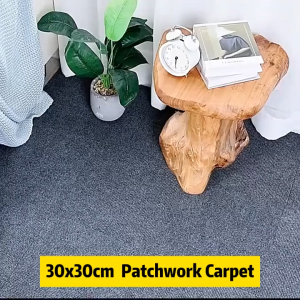 30x30/60x60cm self-adhesive patchwork carpet non-slip foot mats anti-scratch pet sticky mats large area patchwork floor mats office stair carpet can be cut non-woven floor mats