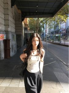 Super Nice Lace Small White Tank Top Vest for Women Summer New Design Sense Inner Wear Outer Wear Pure Desire Style Tops