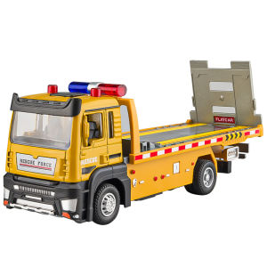 TIANYING | Rescue Car Model Large Flatbed Trailer Truck
