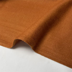 ผ้าขนสัตว์ถักแบบยืดหยุ่นเล็กน้อยสำหรับฤดูใบไม้ผลิและฤดูใบไม้ร่วง ผ้าฝ้ายเนื้อนุ่มสำหรับเสื้อผ้า DIY เสริมพื้นผิวที่เรียบ