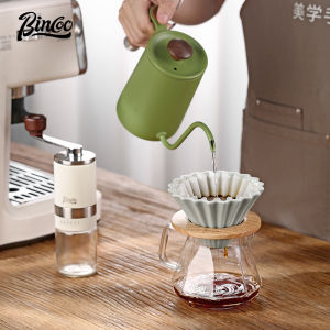 BINCOO Coffee Hand Brewing Pot Mini Portable Coffee Pot Long Mouth and Narrow Mouth Pot Stainless Steel Coffee Kettle