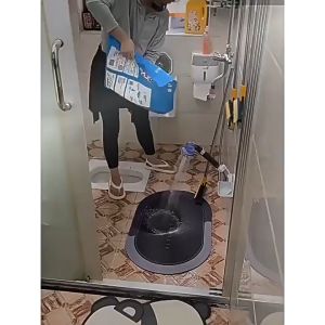 3 in 1 Multi-functional Magic Floor Brush Cleaning Brush Crevice Brush Kitchen Bathroom Long Brush