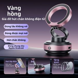HELLOLEIBOO | Đế Đỡ Điện Thoại Tự Cảm Biến Từ Tính Hút Chân Không chống Rung