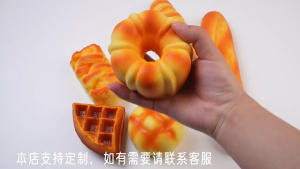 5Pcs Bread Slow Rebound Squishy Toy Cheese Cake Squeeze Toy Simulation Food Prop Stress Relief Fidget Toy for Kids Adults