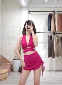 Đồ bơi nữ bikini đi biển dây cột cúp ngực 1 mẫu mặc được nhiều kiểu khác nhau siêu xinh hottrend