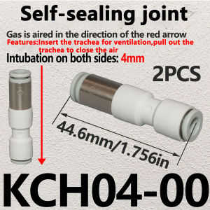 2PCS Pneumatic Quick Fitting Connector KCH-4/6/8/10/12mm One Way Check Valve Non Return Air Flow Control Valve