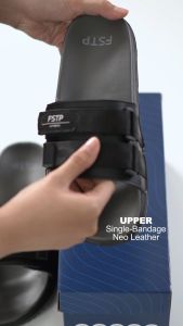 Footstep Footwear Sandal Slide Pria Wanita Stereo Grey White Sandal Slip