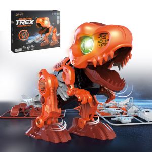 BYJARDA Electric Dinosaur Assembly Kit with LED Eyes Realistic Sound & Walking Motion