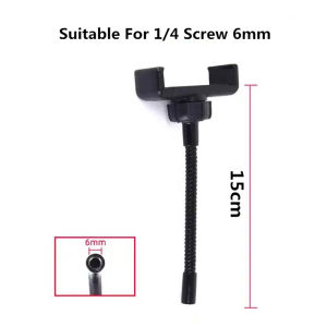 Flexible Hose Arm Cell Phone Clip Holder For Led Selfie Ring Lamp Replacement Kit 360 Degree Mount Mobile Phone Holder Clamp