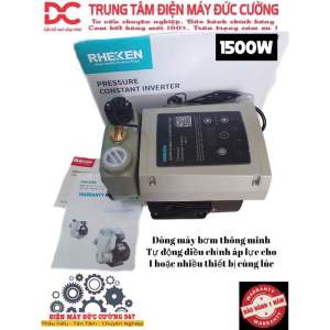 Bơm tăng áp biến tần thông minh RHEKEN 0.4kW - 1.5kW [ĐIỀU CHỈNH ÁP SUẤT - TIẾT KIỆM ĐIỆN] - BH 12 tháng