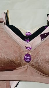 BH Sport Shahaz Brukat / Bra Sport 40 -  48 JUMBO Tanpa Kawat Busa Tipis Kait 3 Fullcup