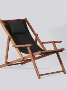 เก้าอี้นอนพับไม้แดงสำหรับผู้ใหญ่ เก้าอี้นอนกลางแจ้งแบบพกพาสำหรับหน้าร้อน เก้าอี้นอนสำหรับสวนและริมคลองแบบเรียบง่าย เก้าอี้นอนสำหรับโรงแรม