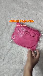 JILBAB ANAK VARIASI PED TOPI DAN PITA - HIJAB INSTAN ANAK