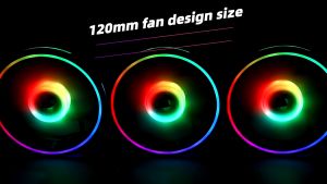 พัดลมเคสซิงค์ 12 ซม. LOVINGCOOL ARGB สีดำ/ขาว พร้อมไฟ RGB พรีเมียม