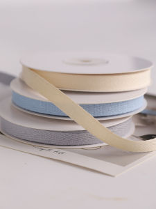 Pure Cotton Baby Clothing Accessories Herringbone Edge Rolling Band Locking Edge Baby Clothes Ties Cotton Ribbon Fabric