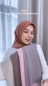 Desmira  - Hijab Plain Pollycotton Segiempat Polos Premium