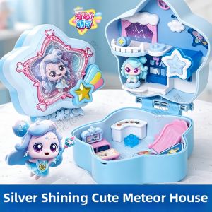 QIMIAOMENGKE | Girls Shiny Silver Dream Hut Toy