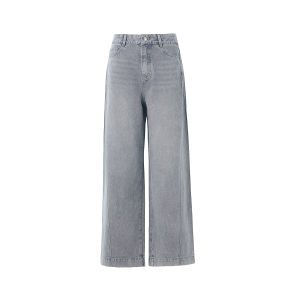 BADINA | Quần Jeans Đùi Cao Form Dây Trực Nữ