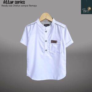 Tabina Setelan Koko Kurta Putih Lengan Panjang Anak Laki-Laki usia 1 tahun hingga 16 tahun