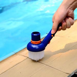 Swimming Pool Vacuum Suction Head Brush with Nylon Bristles for Floor & Ground Cleaning