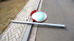 【COD] 30/45/60/80 /100CM Outdoor Indoor Traffic Wide-Angle Mirror Road Wide-Angle Mirror Convex Spherical Mirror Corner Curved Mirror Concave-Convex High-Speed Wide-Angle Mirror Blind Spot Mirrors