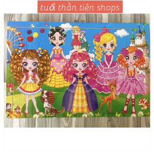 Tranh ghép hình 200 miếng loại lớn 45x30cm Siêu To in hình ngộ nghĩnh bằng gỗ cho bé đồ chơi xếp hình bằng gỗ tranh xếp hình lớn